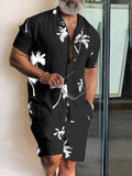 Summer Short Sleeve Beach Shirts And Shorts Sets Men Fashion Printed Two Piece Suits For Mens Clothing Casual Loose Outfits