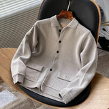 Autum Brand Fashion Knitted Sweater Cardigan Casual Vintage Sweater Men Casual Woolen Male Coats Jacket Man Clothes