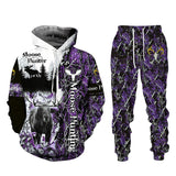 Deer 3D Full Printed Harajuku Hoodies Pants Tracksuit 2pc Women Fashion Casual Pullover Sweatshirts Set Women's Clothing Suits